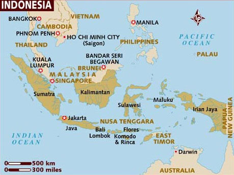 Znalezione obrazy dla zapytania indonezja mapa